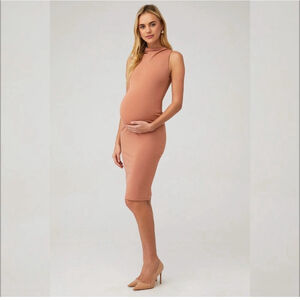Bumpsuit NWOT Maternity Pregnancy Supportive Midi Dress